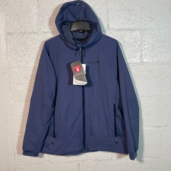 Marmot Womens Novus LT Hybrid Hoody - Storm blue XL - Picture 1 of 11